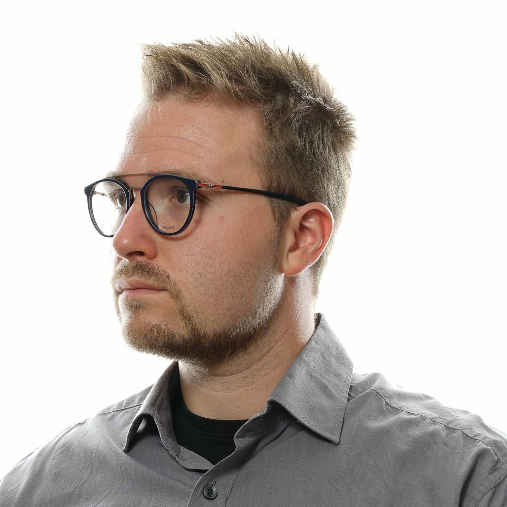 Blue Metal & Plastic Glasses (Frames) - ventzia