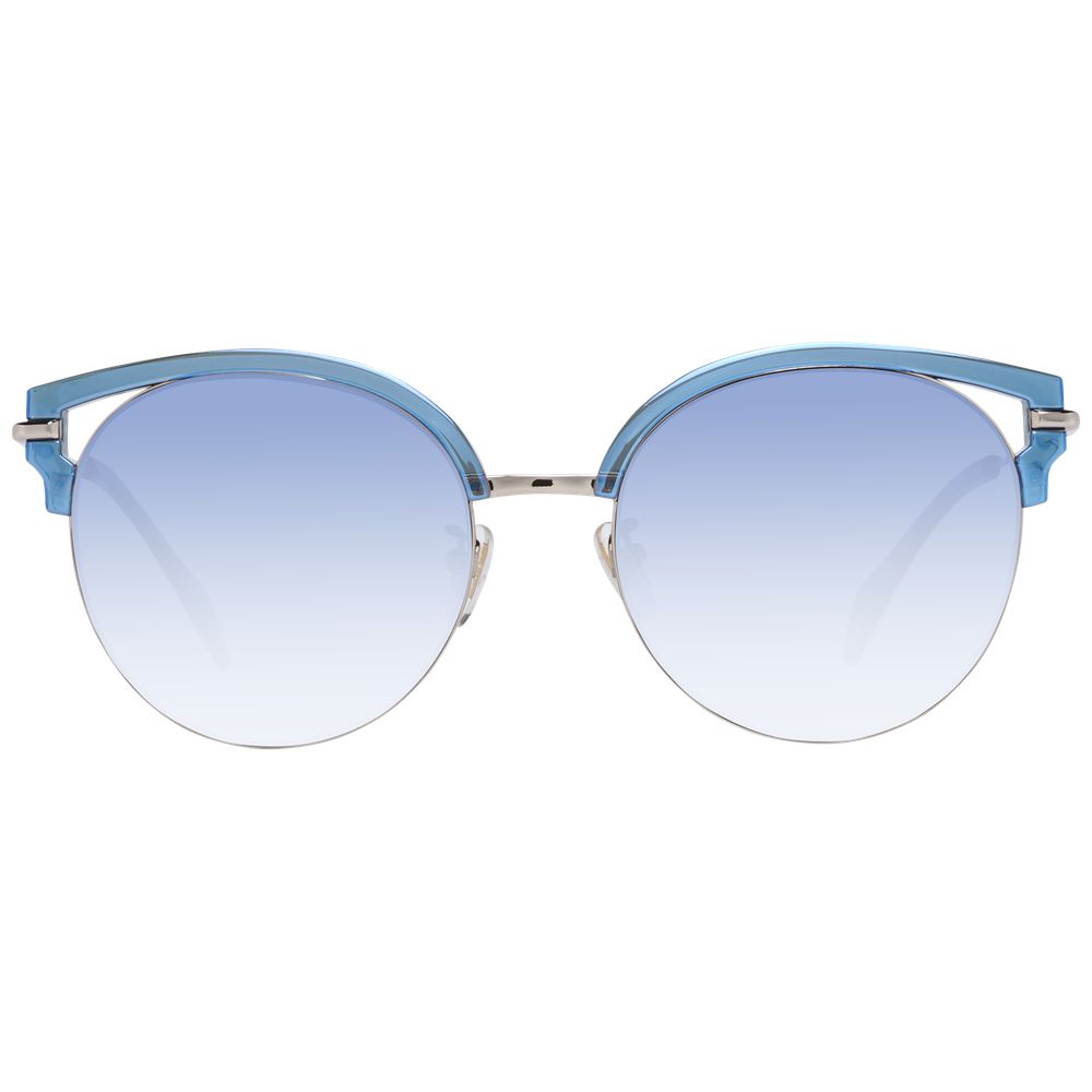 Blue Metal & Plastic Sunglasses - ventzia