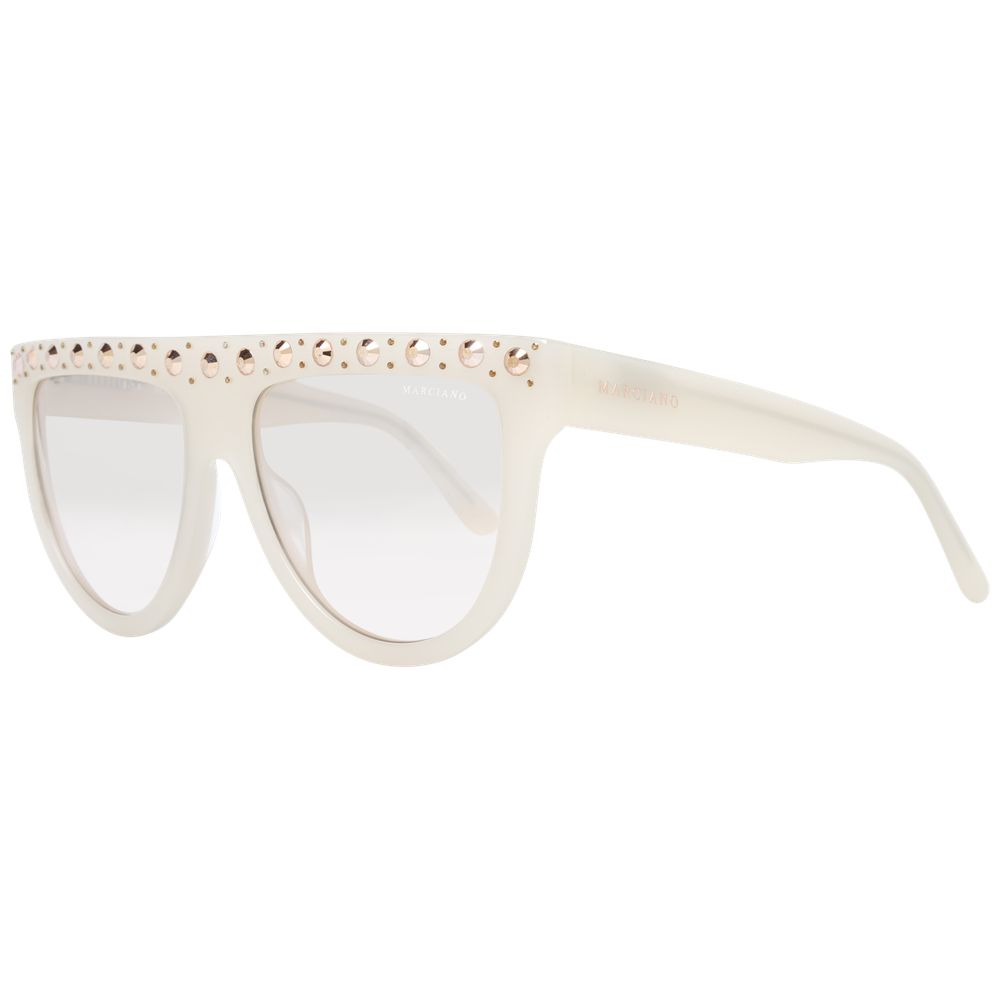White Plastic Sunglasses - ventzia