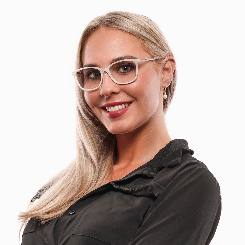 White Metal & Plastic Glasses (Frames) - ventzia