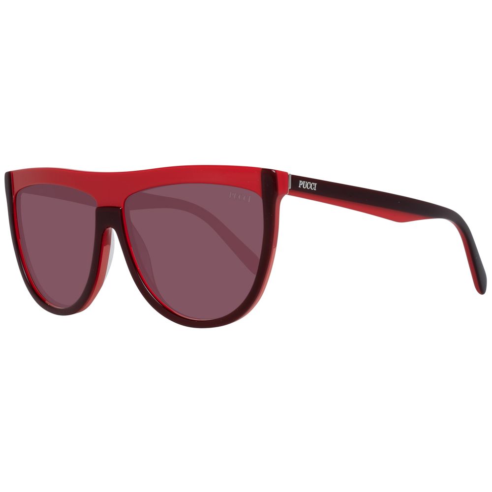 Burgundy Plastic Sunglasses - ventzia