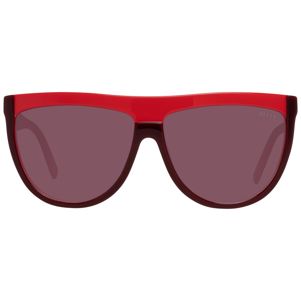 Burgundy Plastic Sunglasses - ventzia