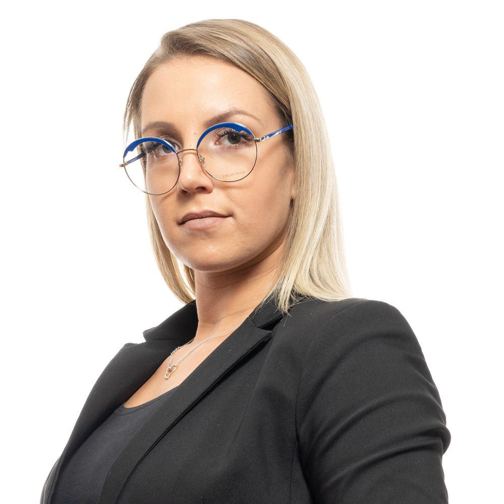 Blue Metal & Plastic Glasses (Frames) - ventzia