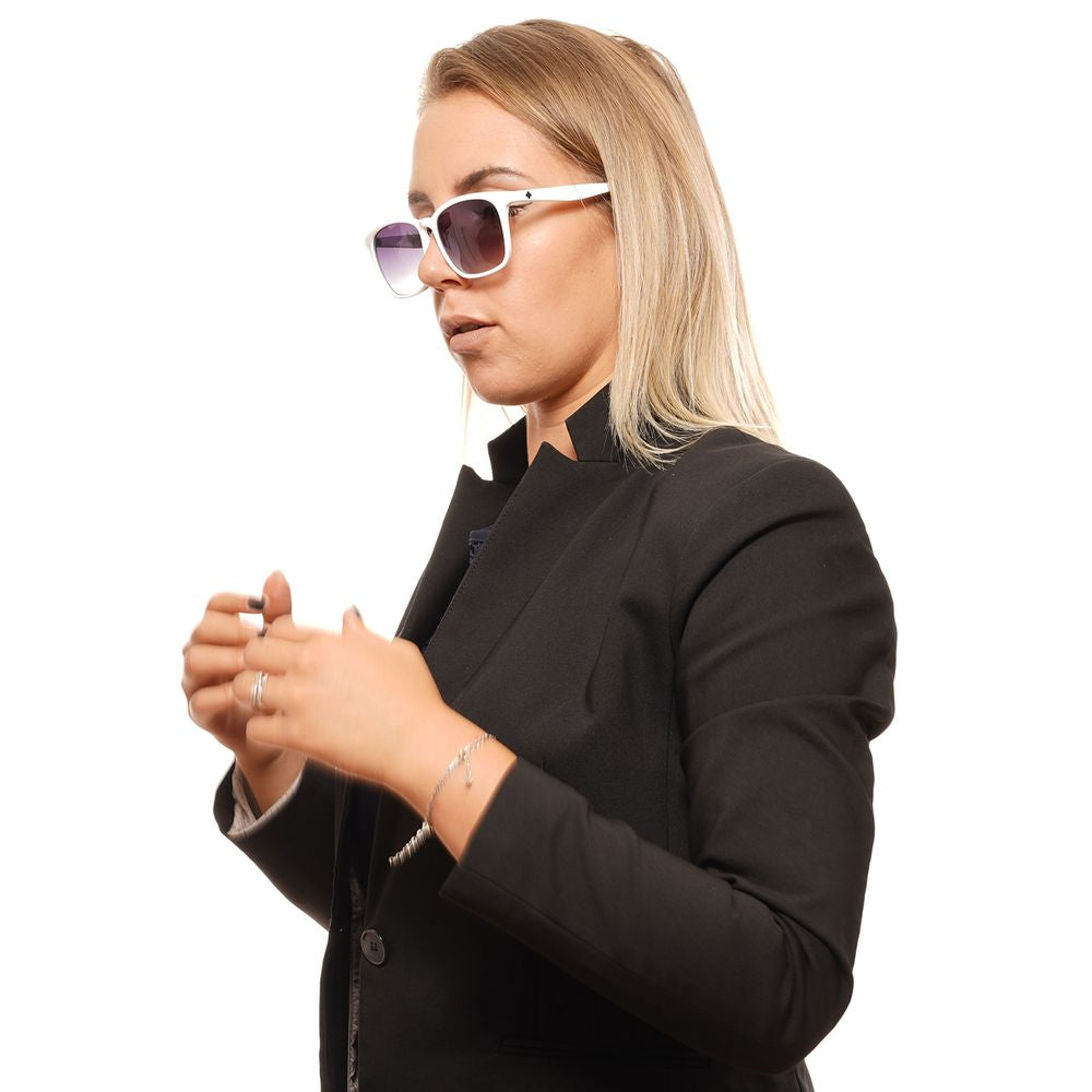White Plastic Sunglasses - ventzia