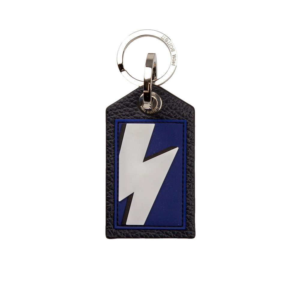 Blue Leather Men Keychain - ventzia