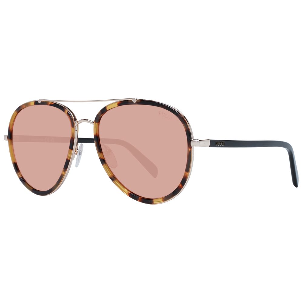 Brown Metal Sunglasses - ventzia