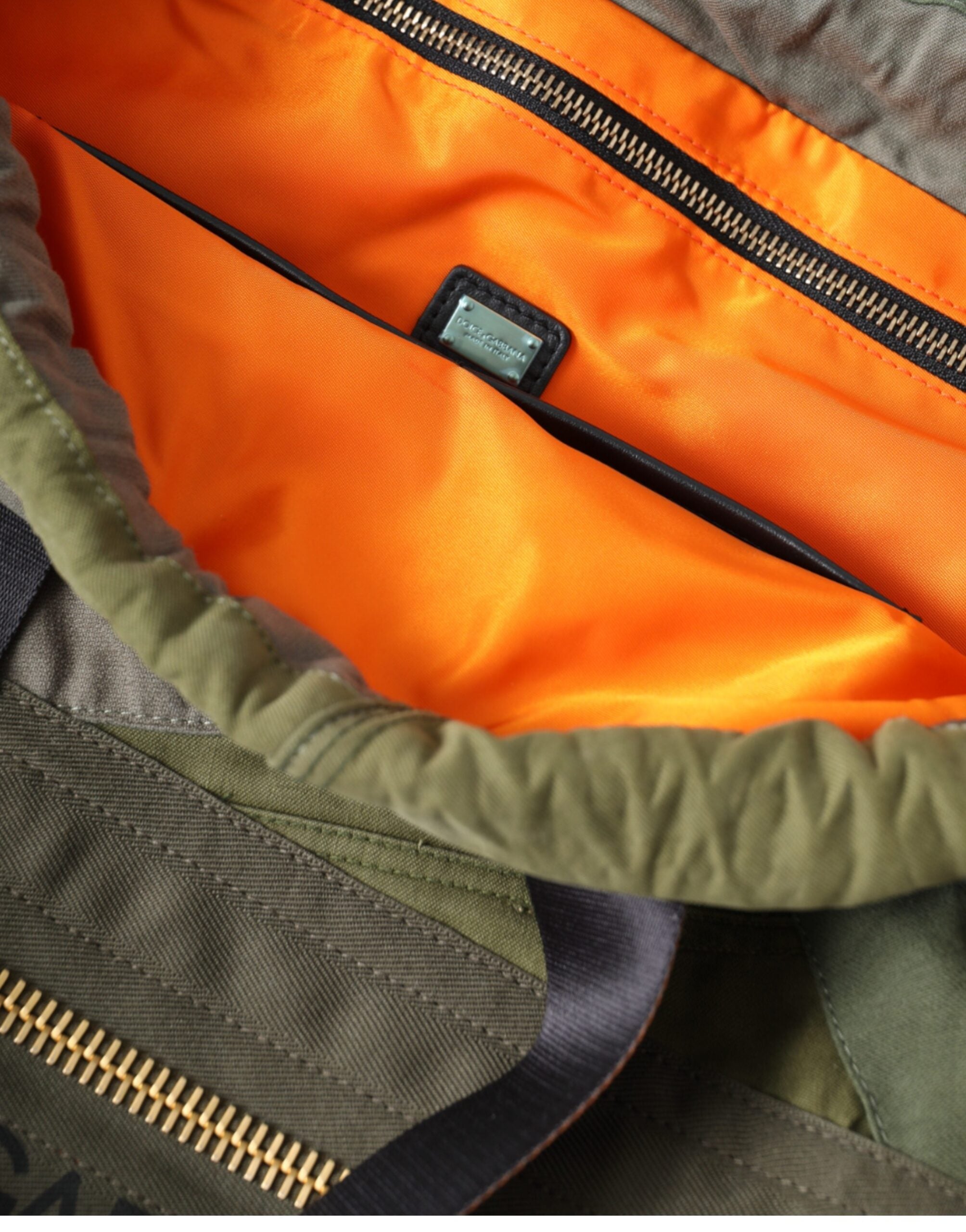 Military Green Patchwork Rucksack Backpack Bag - ventzia