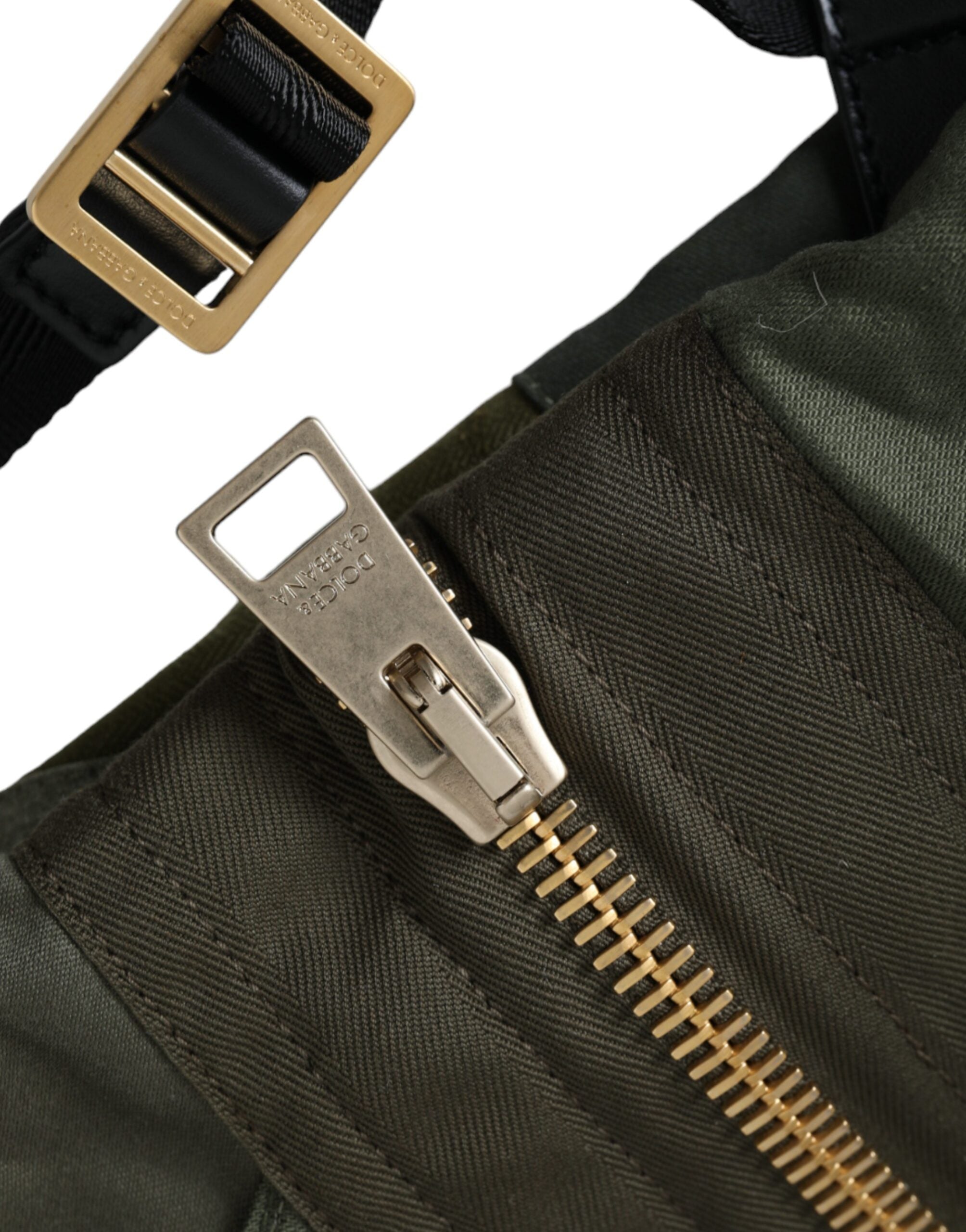 Military Green Patchwork Rucksack Backpack Bag - ventzia