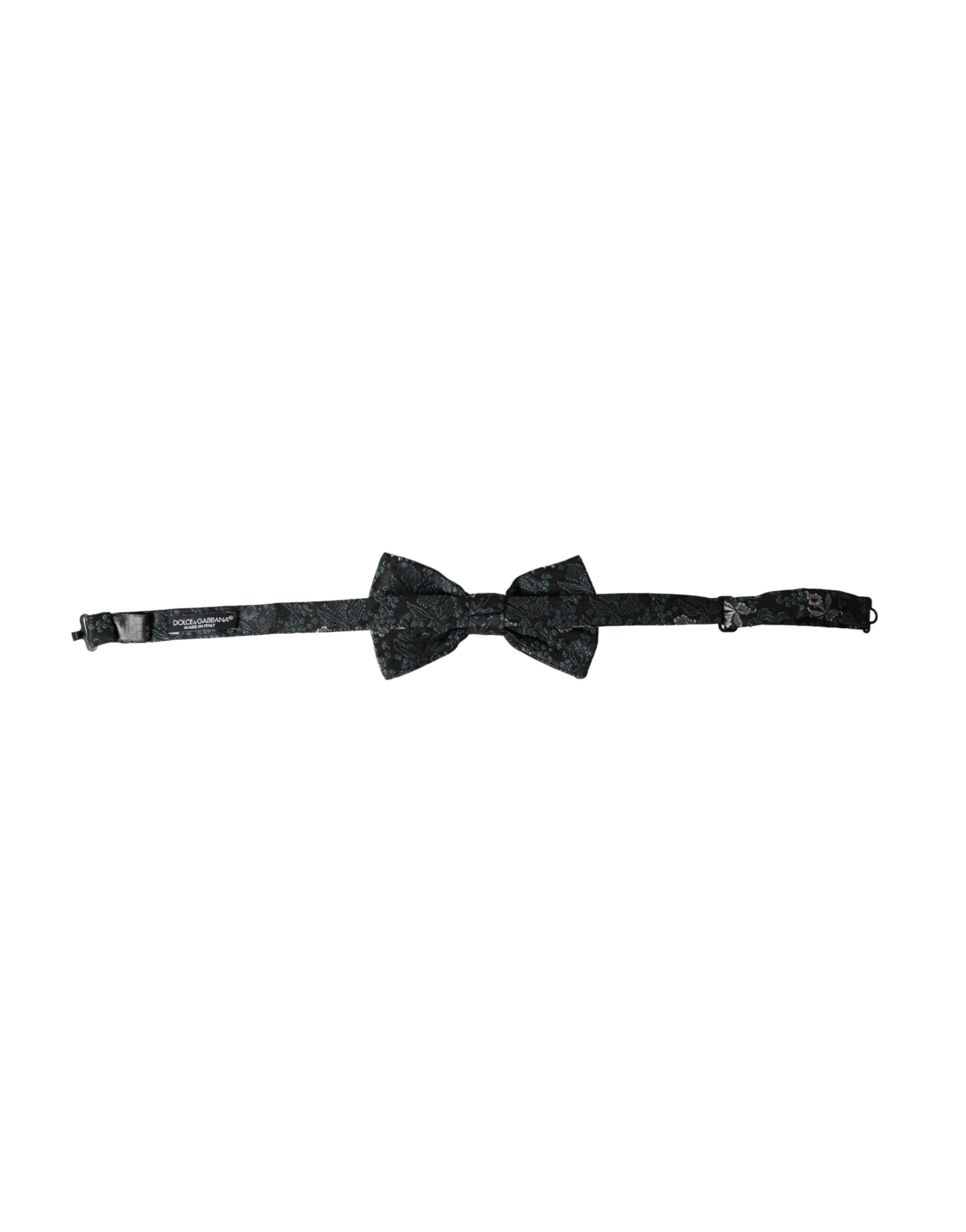 Multicolor Fantasy Floral Silk Adjustable Neck Men Bow Tie - ventzia