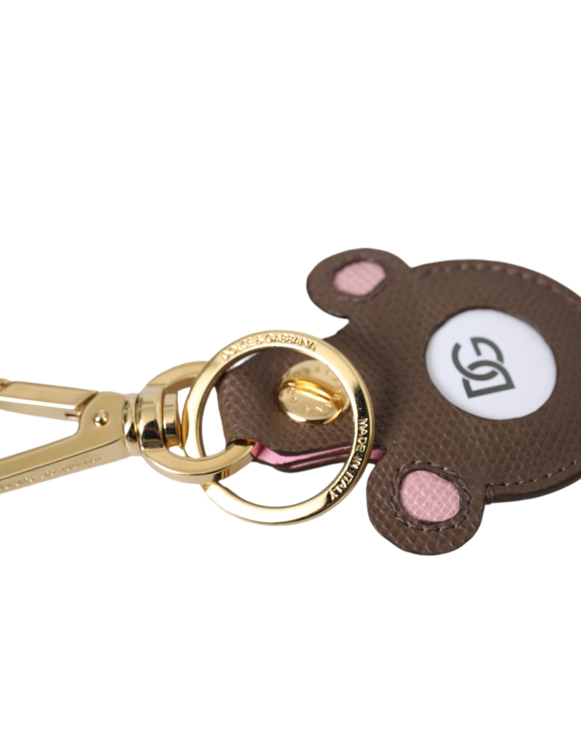 Multicolor Dauphine Calfskin DG Logo Keyring Keychain - ventzia