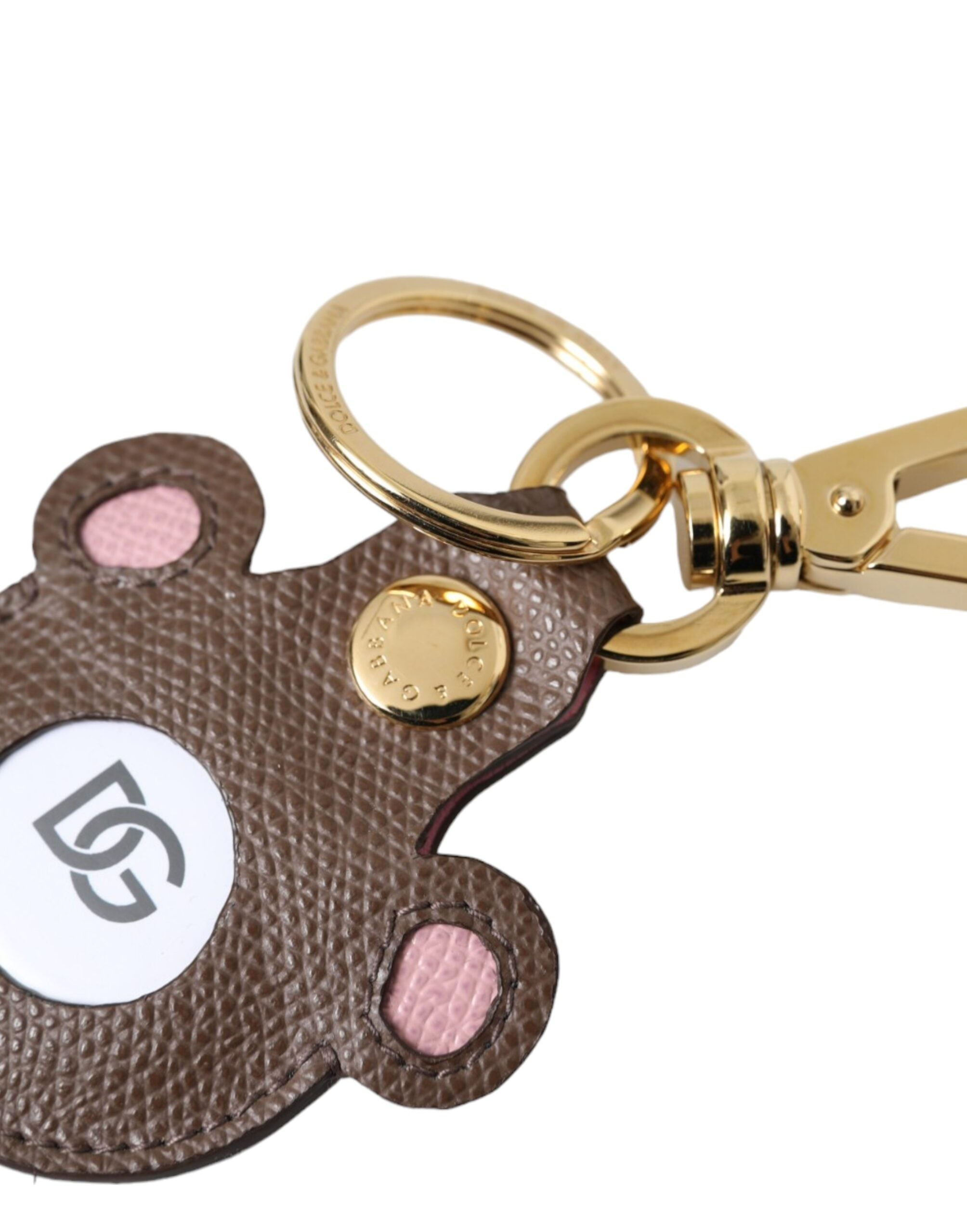 Multicolor Dauphine Calfskin DG Logo Keyring Keychain - ventzia