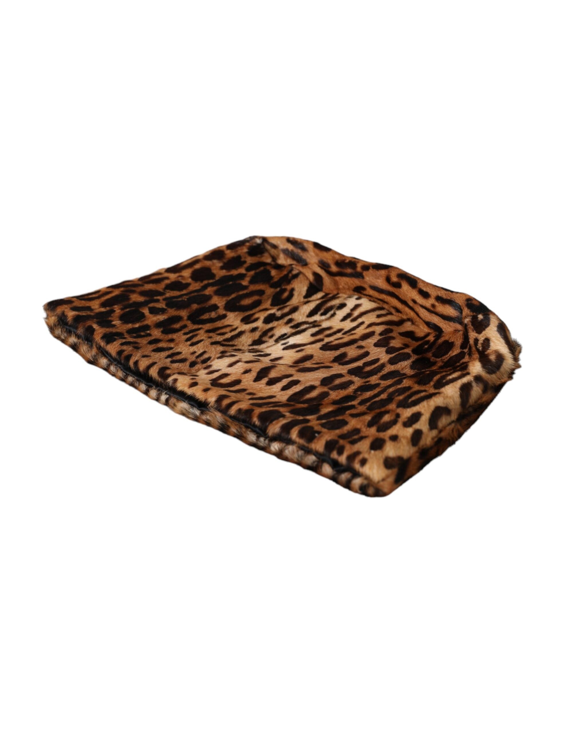 Brown Leopard Fur Women Bucket Hat - ventzia