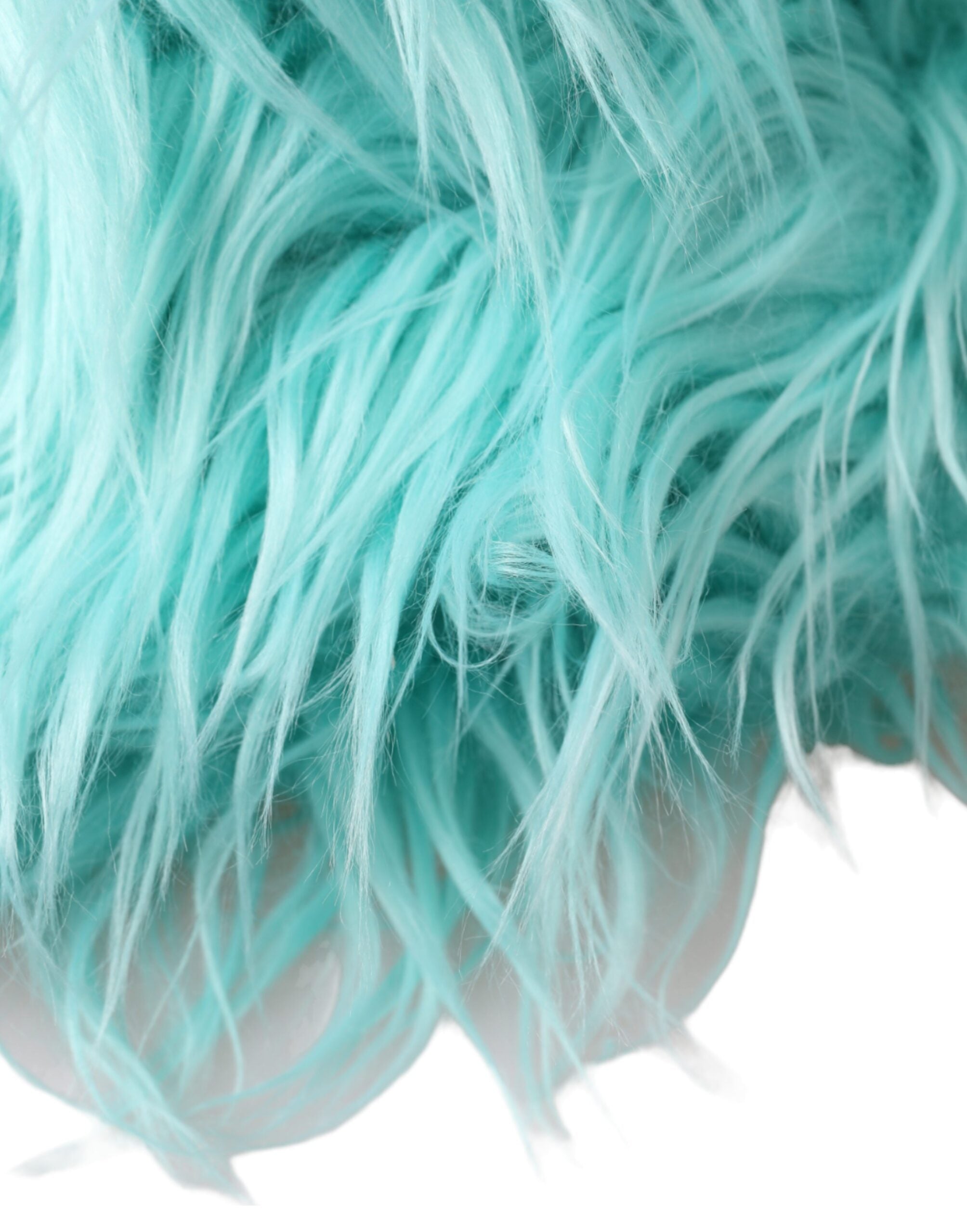 Mint Green Acrylic Fur Womens Bucket Hat - ventzia