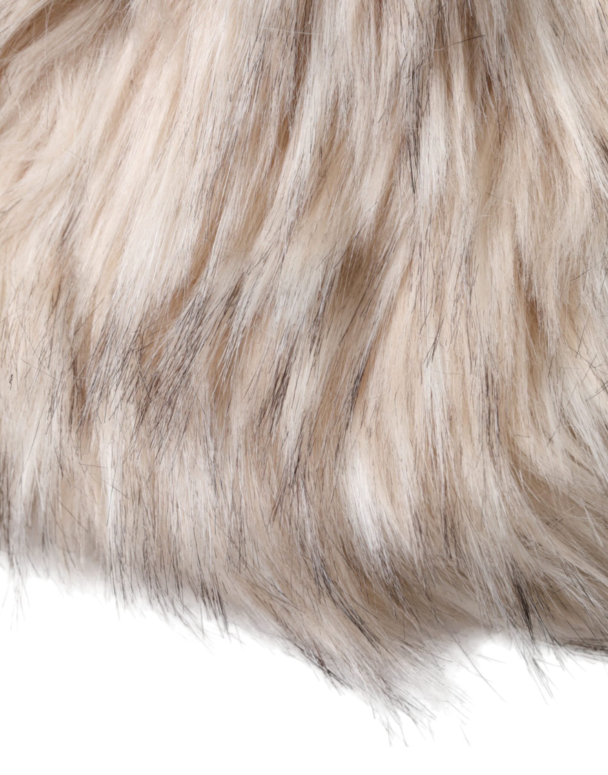 Beige Acrylic Fur Women Bucket Hat - ventzia