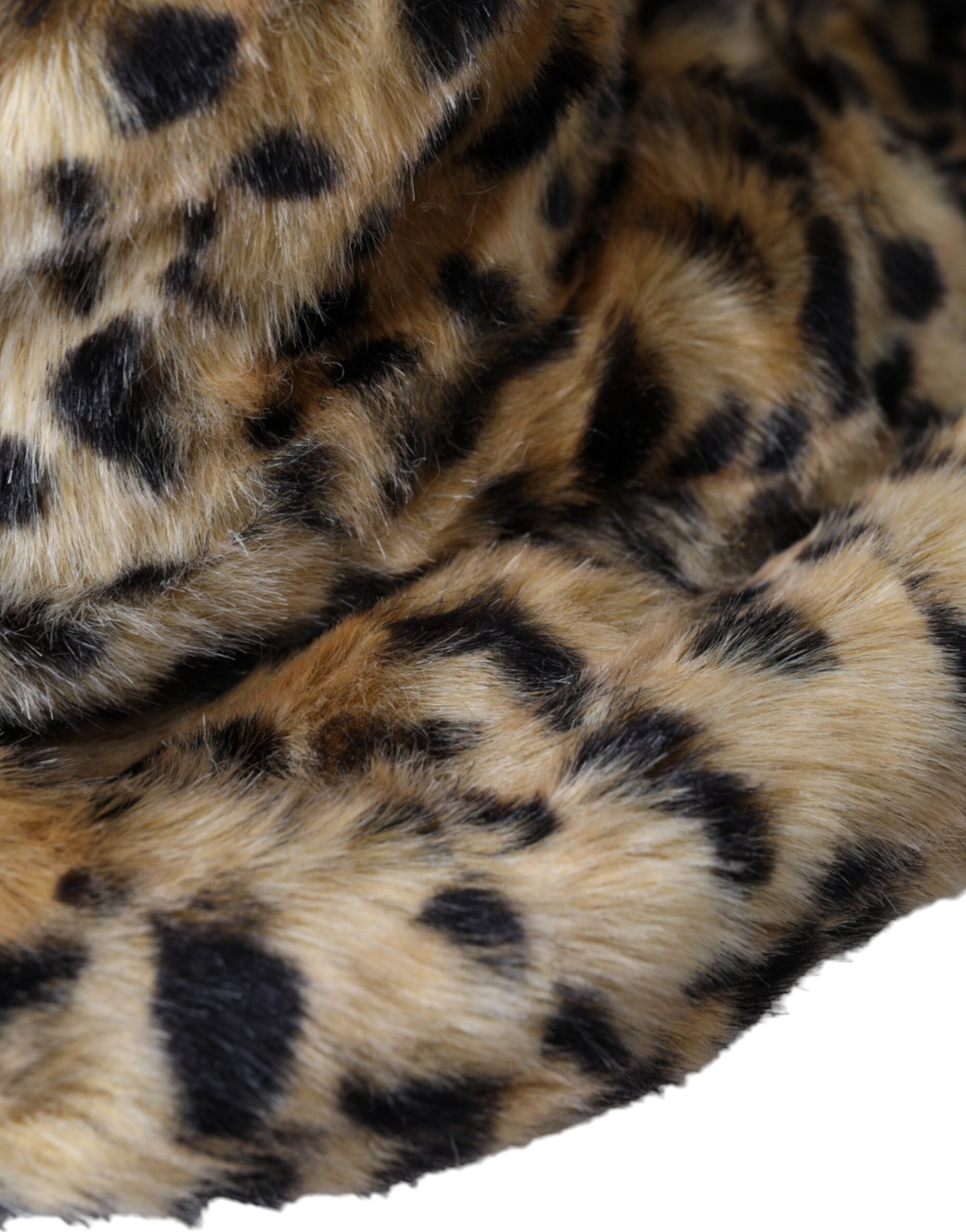 Brown Leopard Fur Women Bucket Hat - ventzia