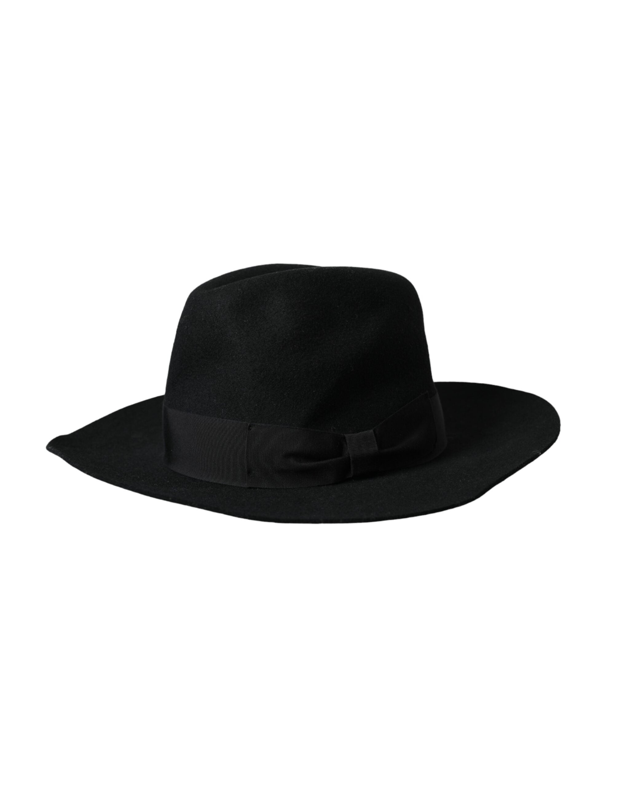 Black Rabbit Fedora Trilby Women Hat - ventzia