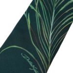 Green Printed 100% Silk Adjustable Men Tie - ventzia
