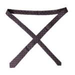 Purple 100% Silk Polka Dot Adjustable Men Tie - ventzia