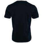 Dark Blue Cotton Round Neck Short Sleeves T-shirt - ventzia
