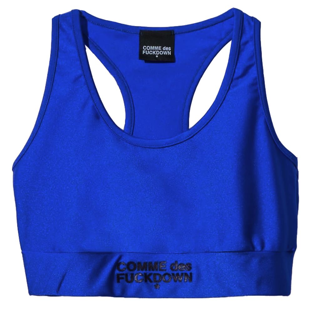 Blue Nylon Tops & T-Shirt - ventzia