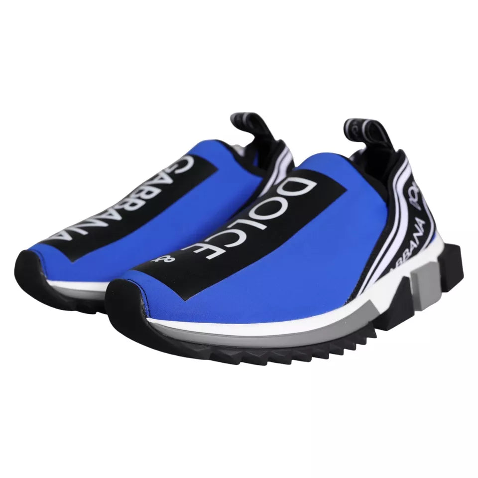 Blue Logo Low Top Sorrento Sneakers Shoes - ventzia