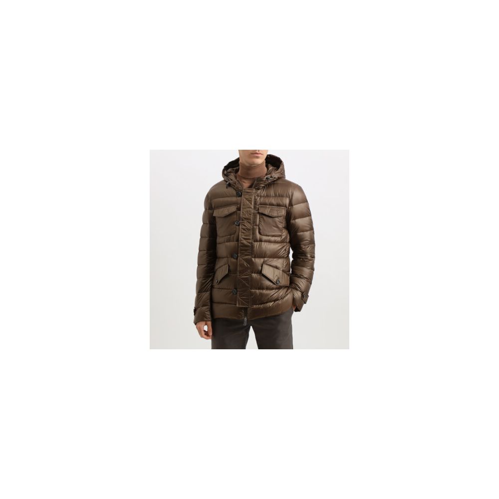 Brown Polyamide Jacket - ventzia