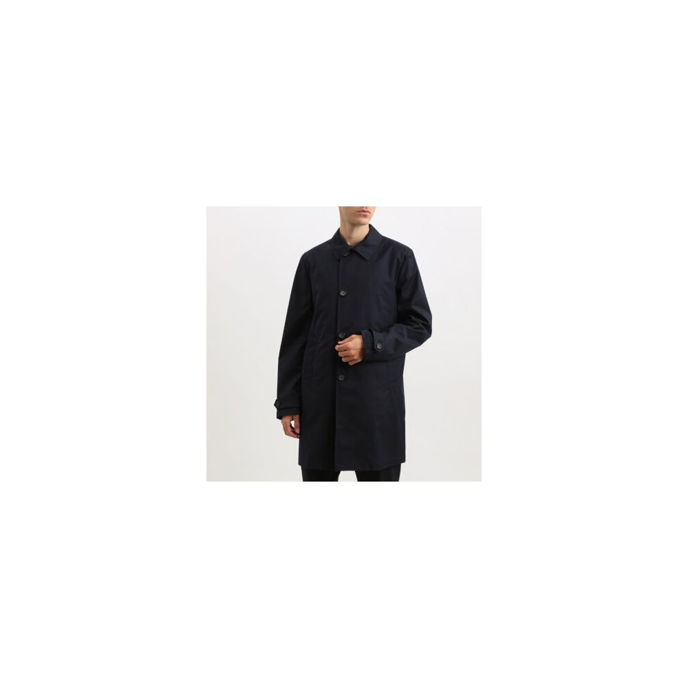 Blue Polyester Jacket - ventzia