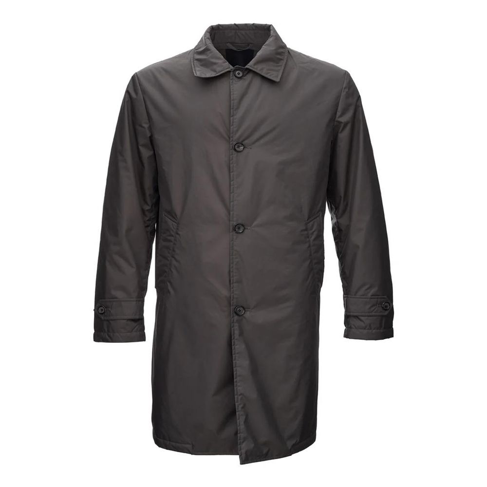 Brown Polyester Jacket - ventzia