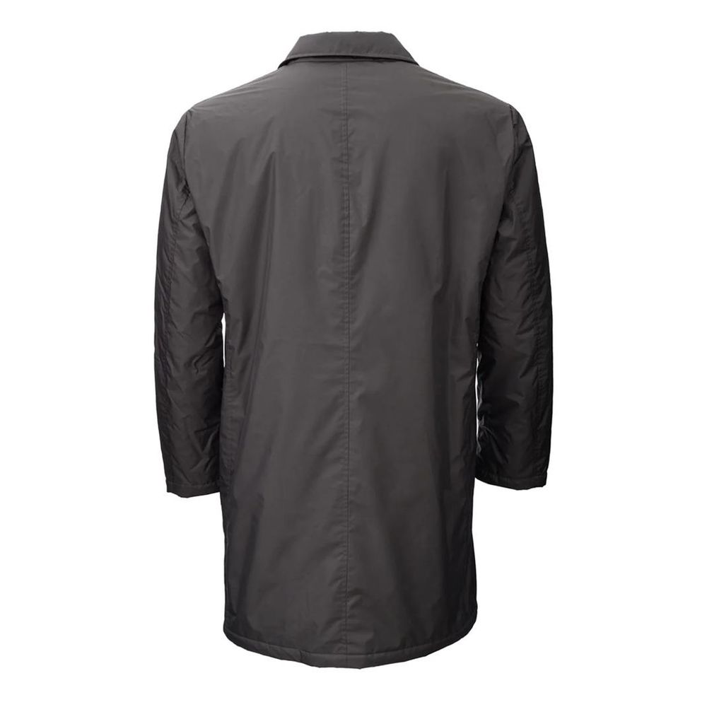 Brown Polyester Jacket - ventzia