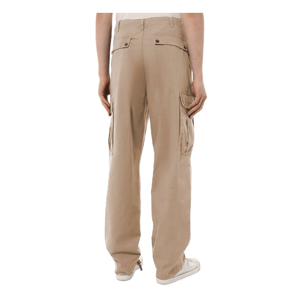 Beige Cotton Jeans & Pant - ventzia