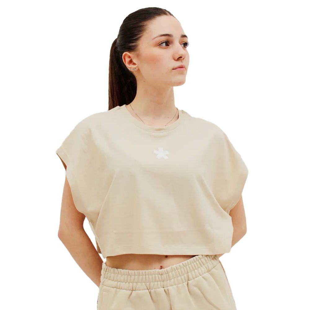Beige Cotton Tops & T-Shirt - ventzia