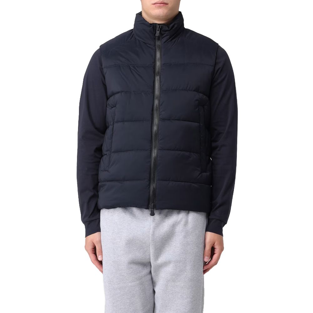 Blue Polyester Vest - ventzia
