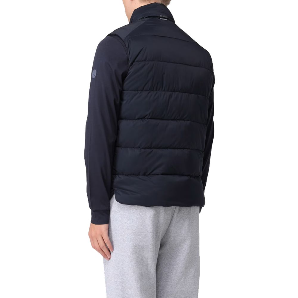 Blue Polyester Vest - ventzia