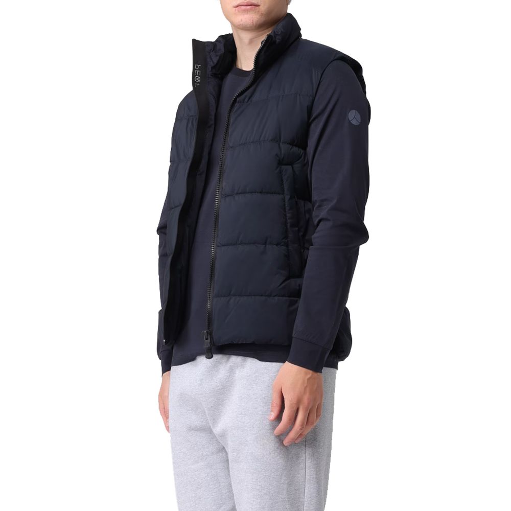 Blue Polyester Vest - ventzia