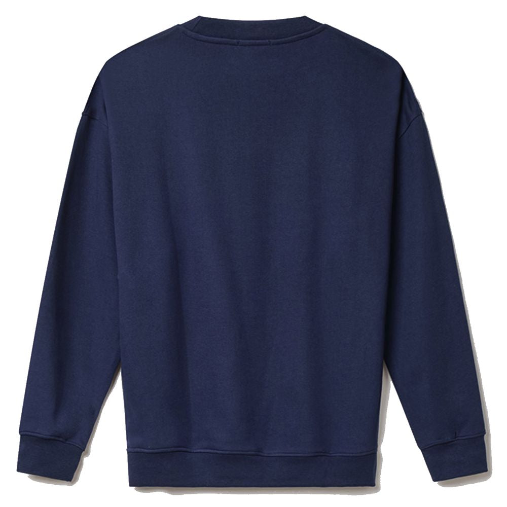 Blue Cotton Sweater - ventzia