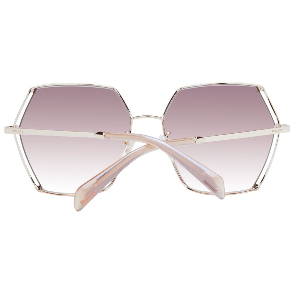 Rose Gold Metal Sunglasses - ventzia