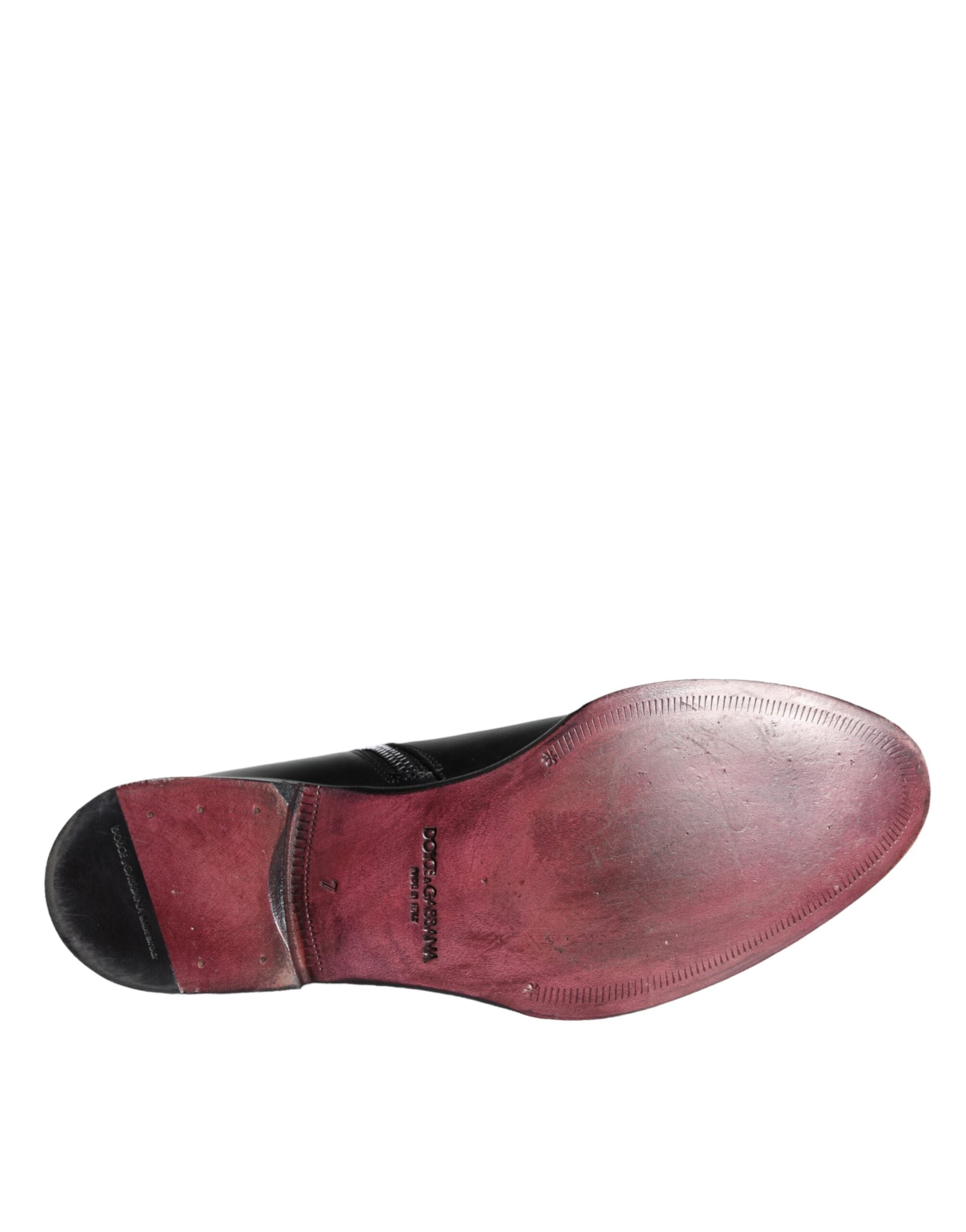 Black Calf Leather Men Ankle Boots Men Shoes - ventzia