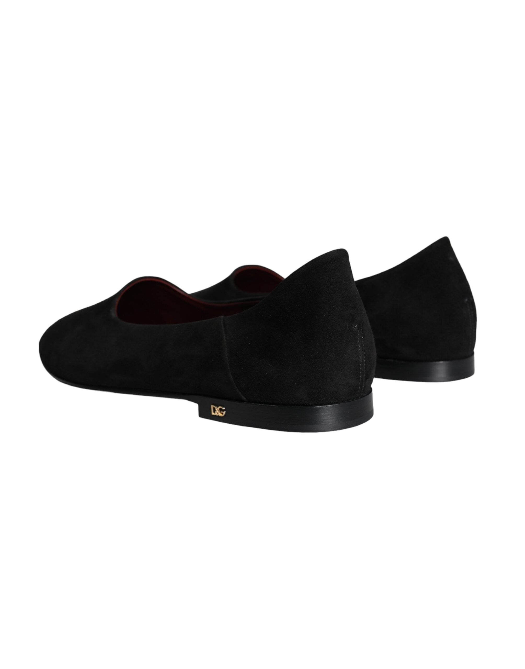 Black Suede Loafers Formal Slip On Shoes - ventzia