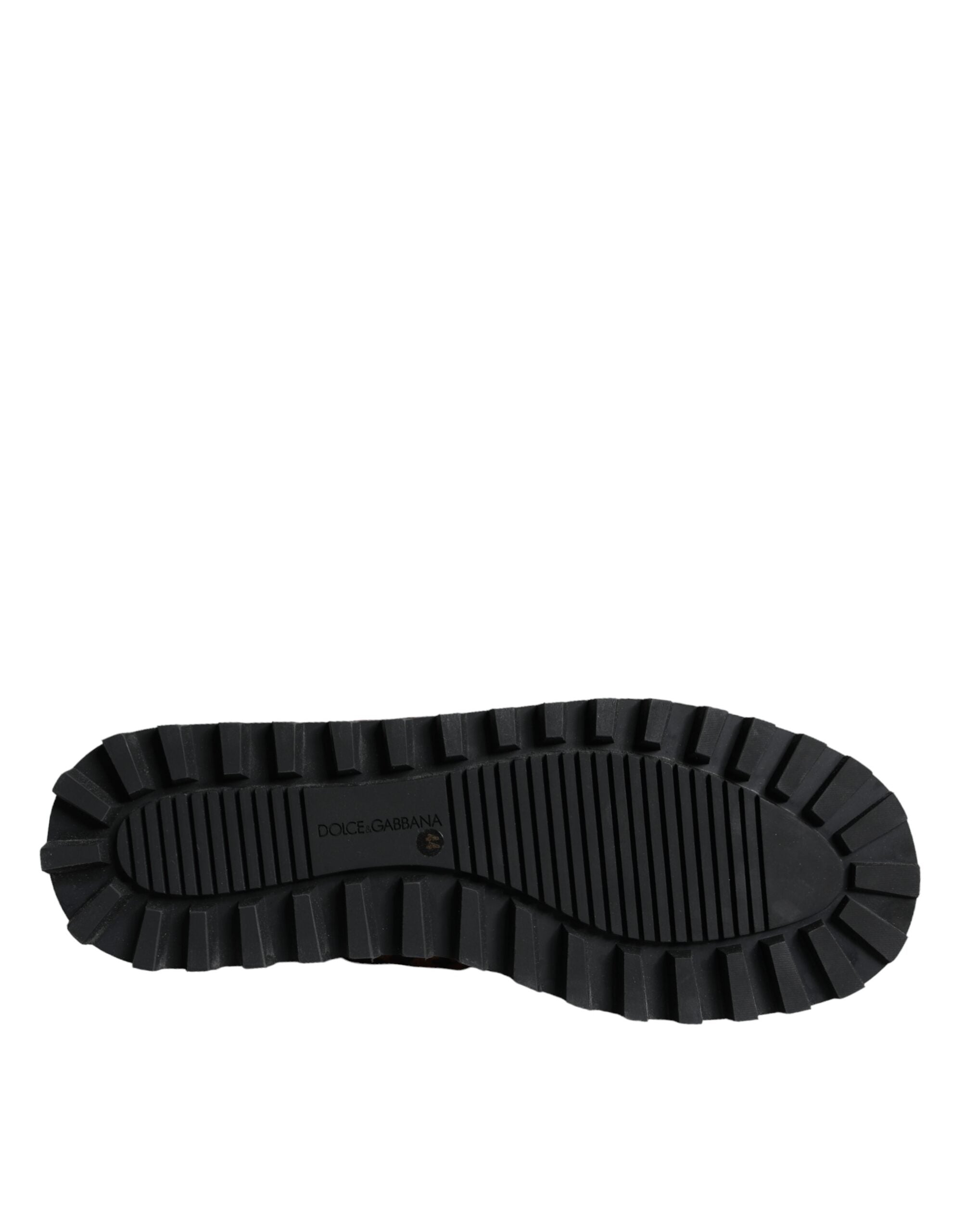 Brown Leopard Ankle Boots Padded Shoes - ventzia