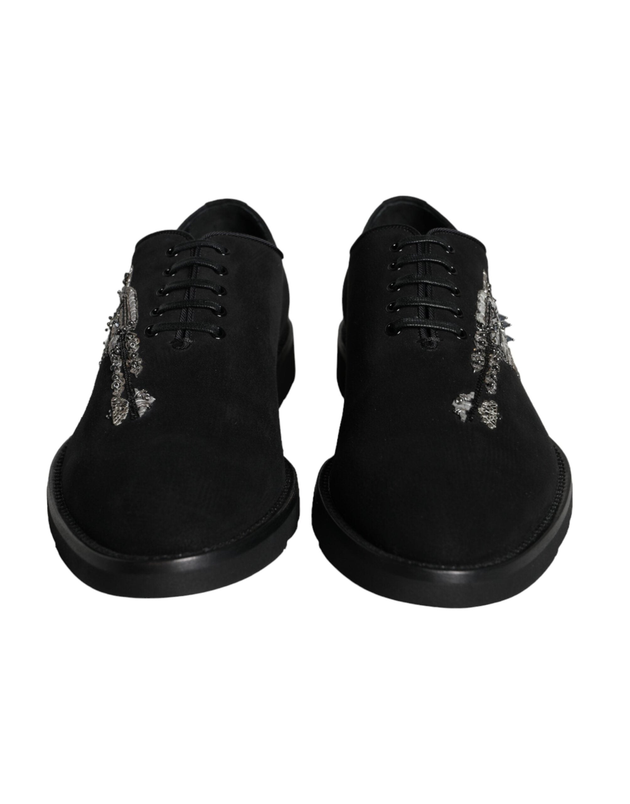 Black Suede Sicilia Lace Up Formal Shoes - ventzia