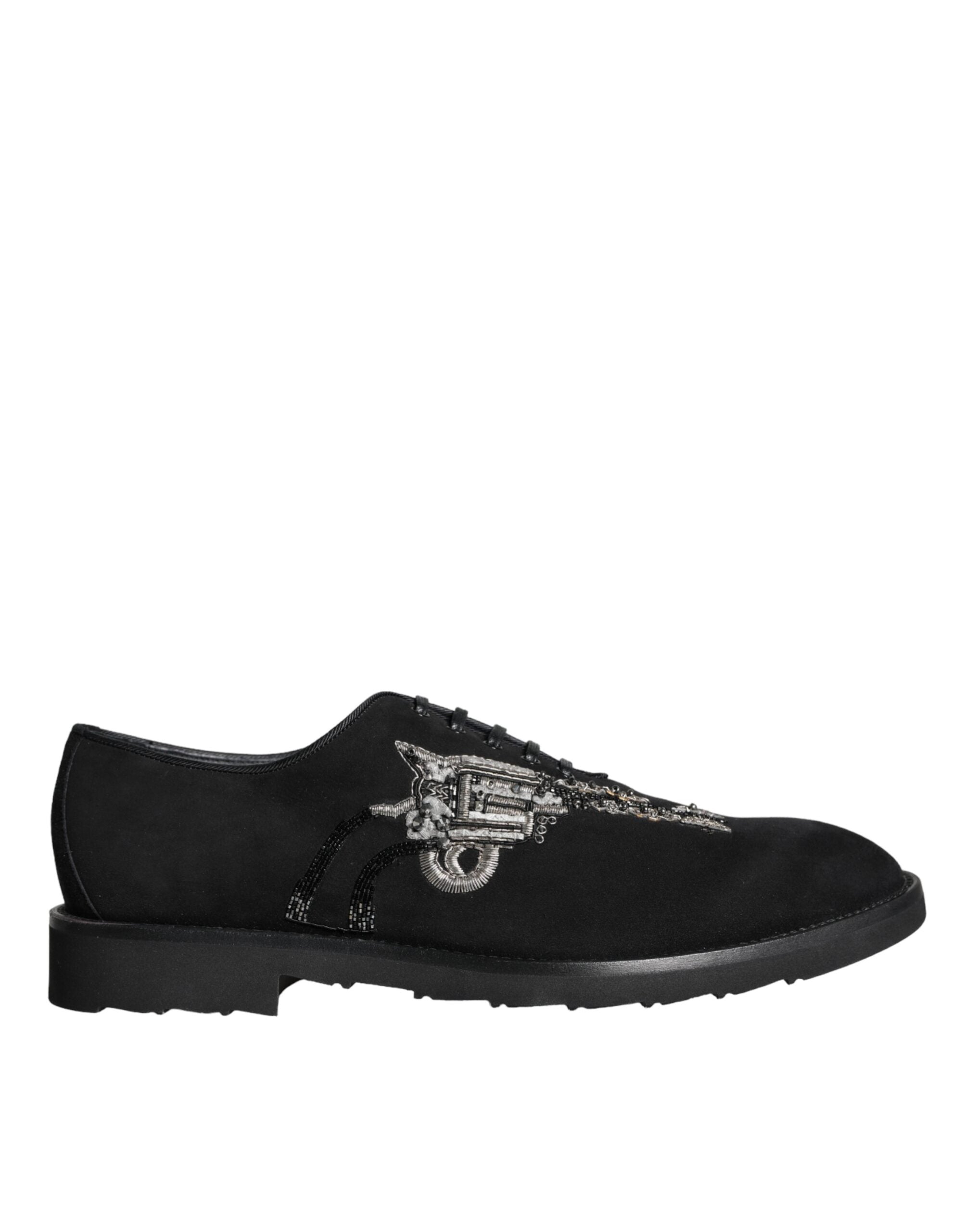 Black Suede Sicilia Lace Up Formal Shoes - ventzia