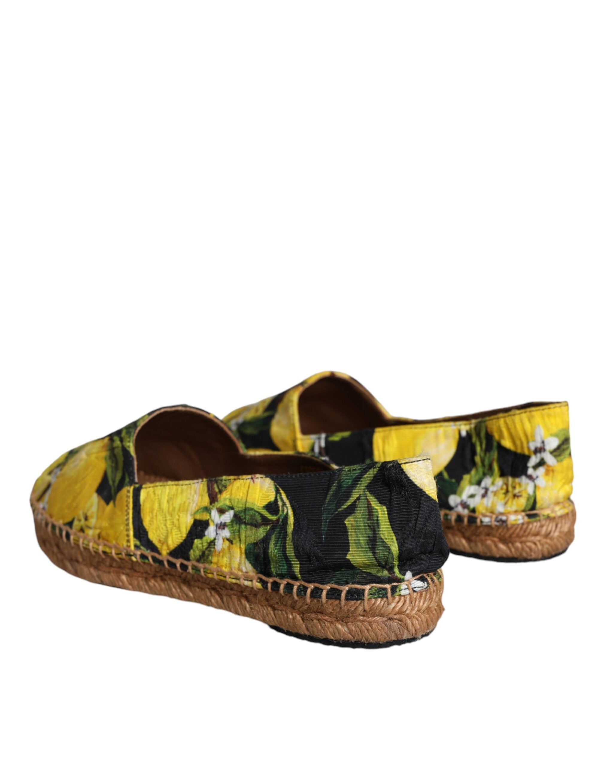 Multicolor Lemon Slip On Espadrilles Shoes - ventzia