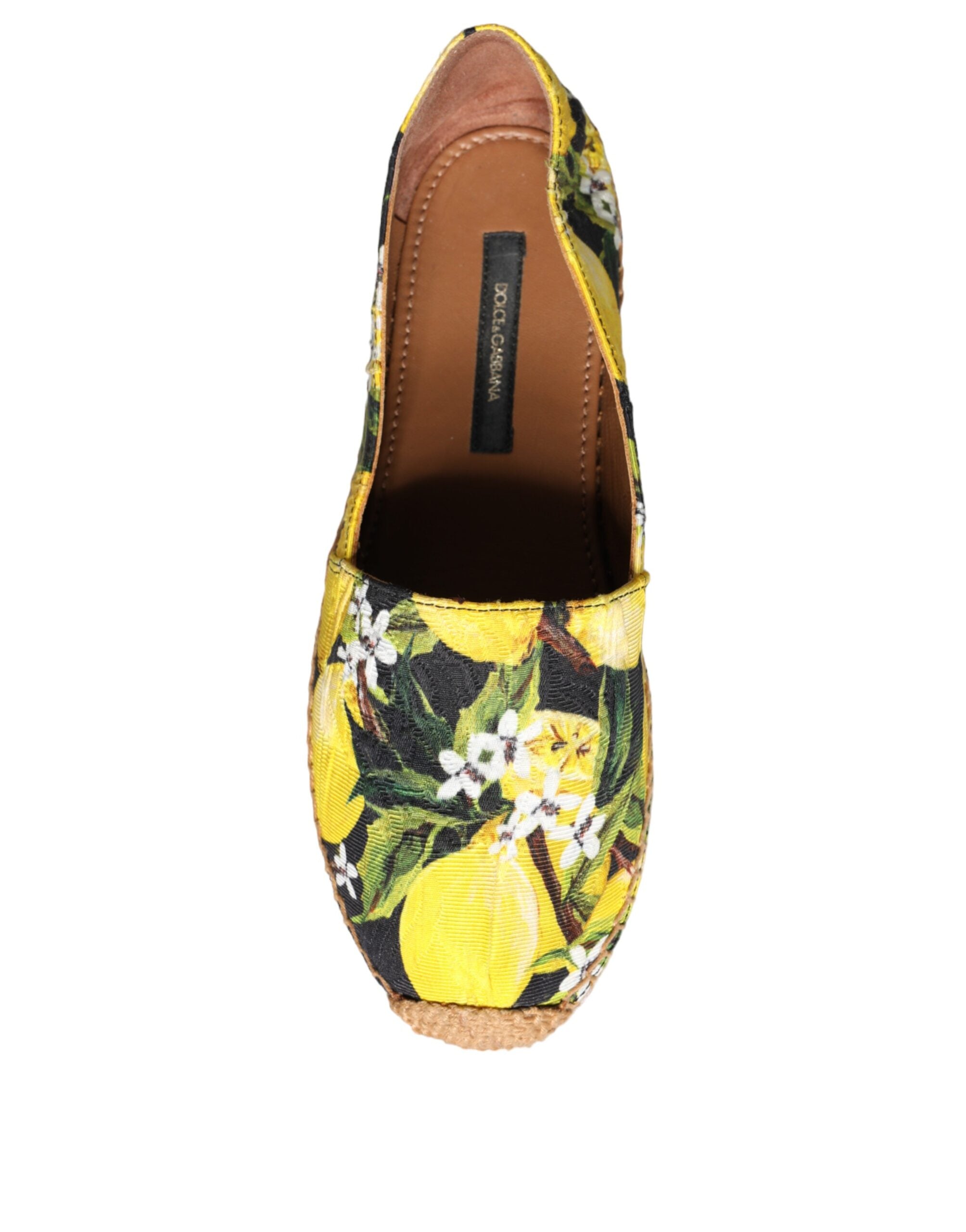 Multicolor Lemon Slip On Espadrilles Shoes - ventzia