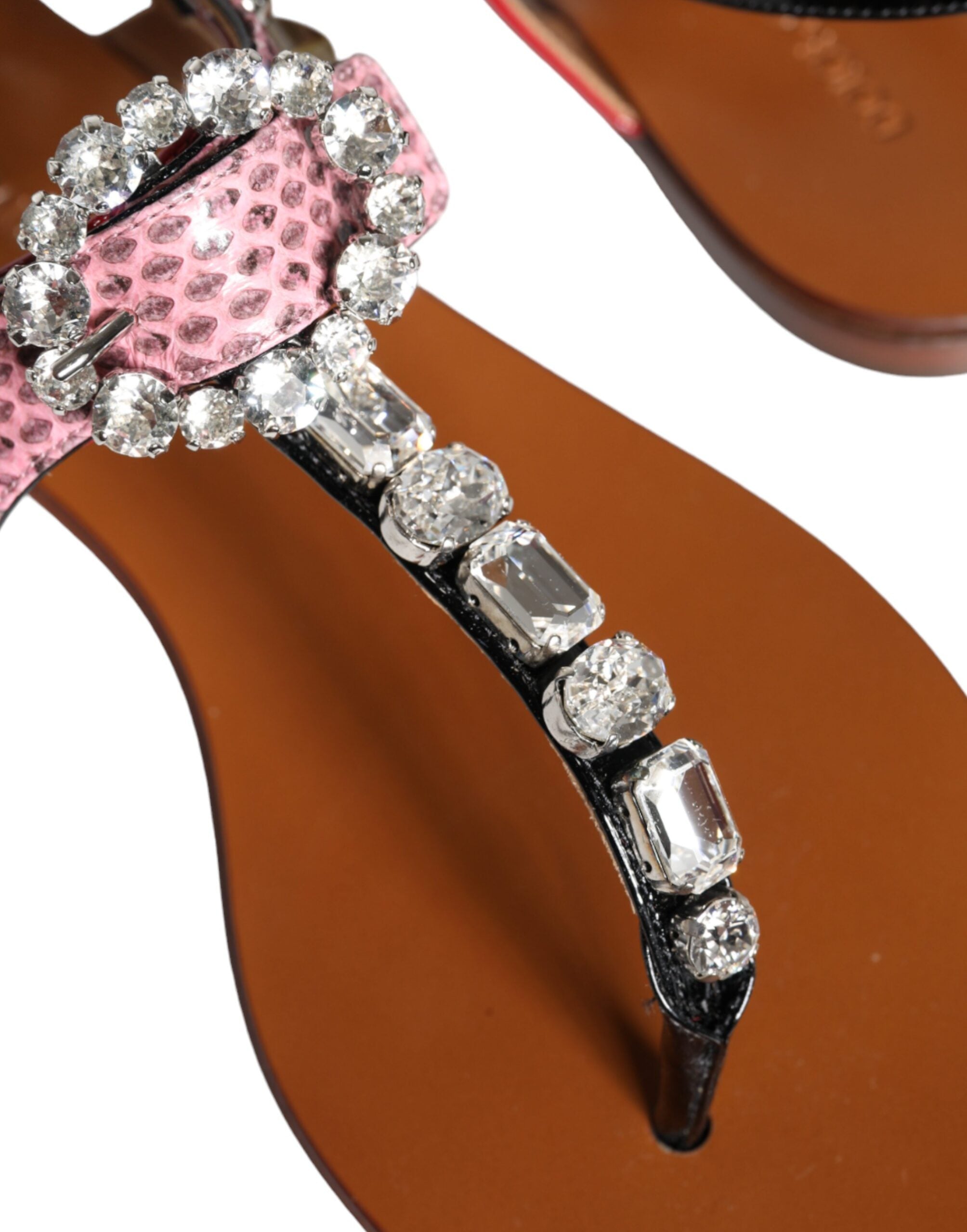 Multicolor Crystal Sandals Flip Flops Shoes - ventzia