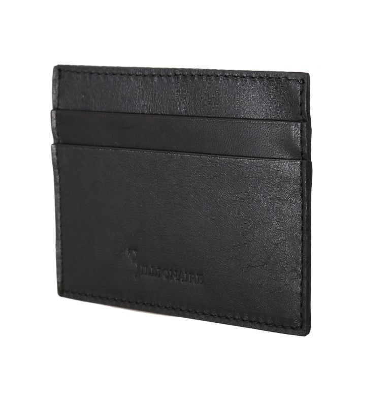 Exquisite Black Leather Men's Wallet - ventzia