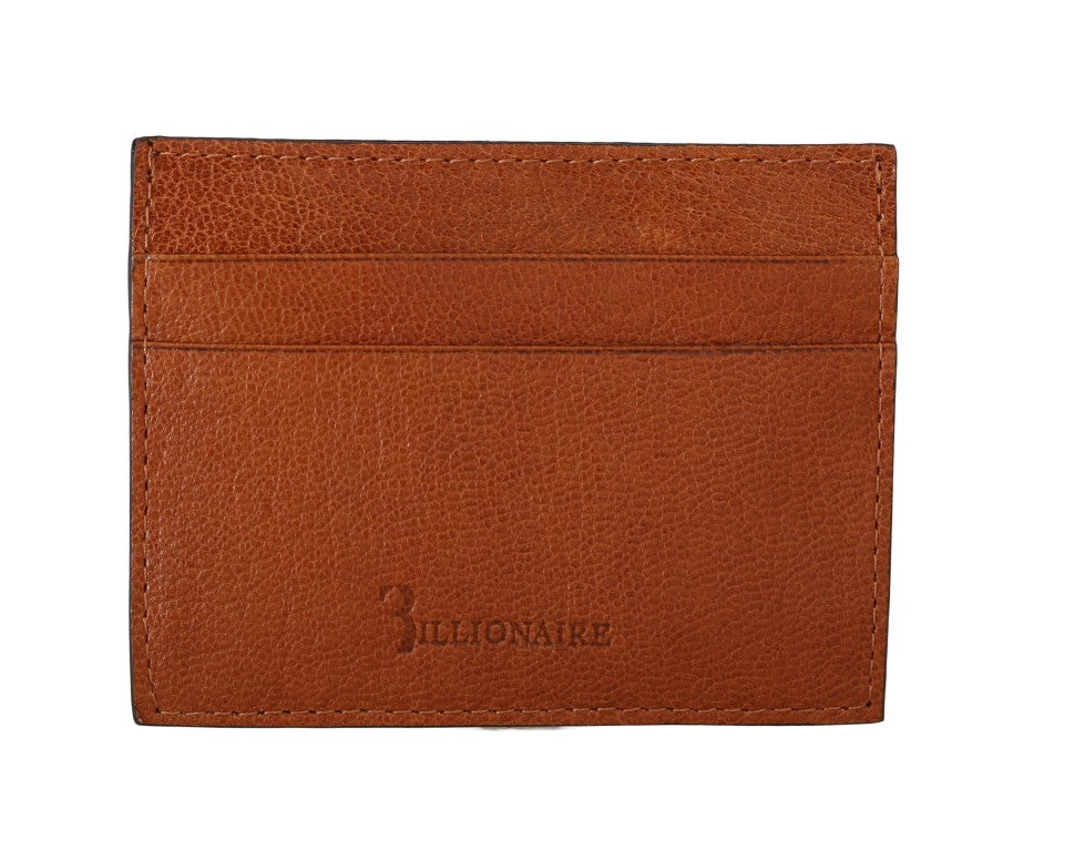Elegant Men's Leather Wallet in Brown - ventzia