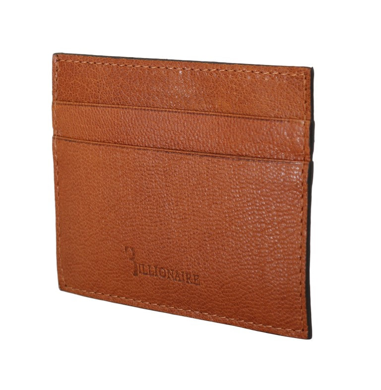 Elegant Men's Leather Wallet in Brown - ventzia