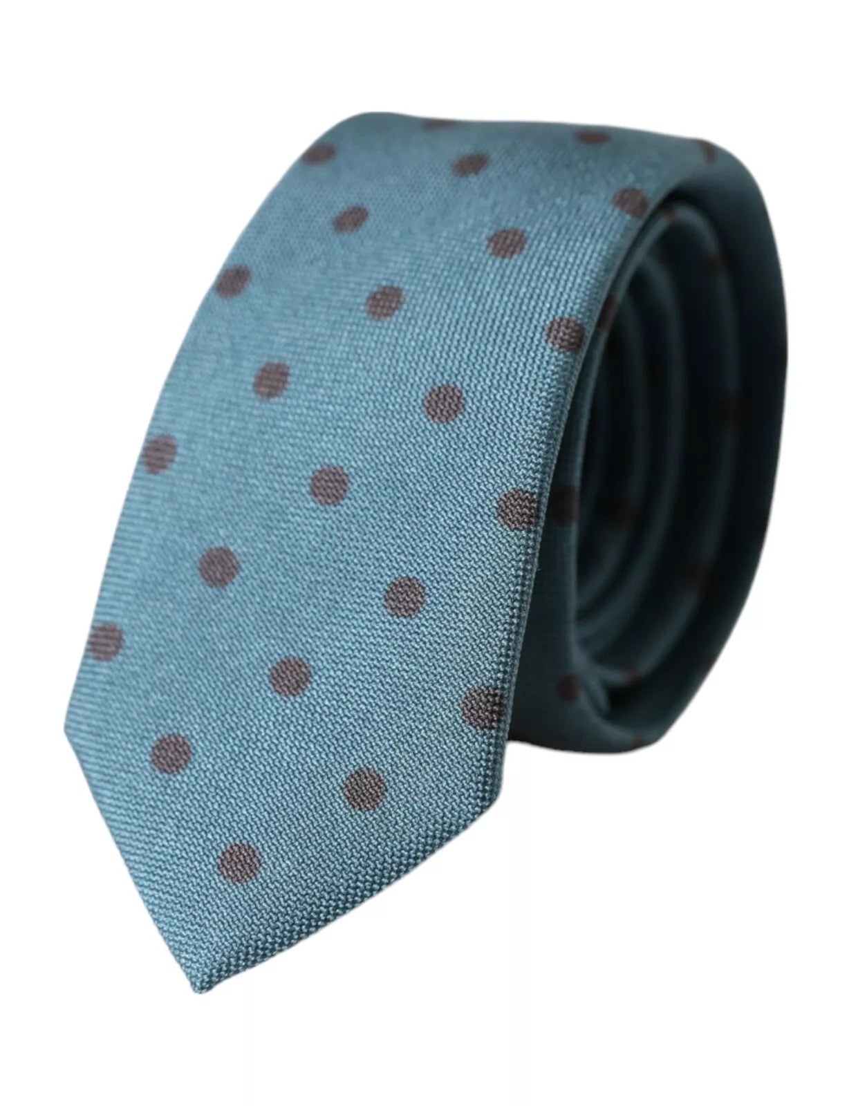 Green Black Polka Dot Silk Adjustable Men Tie - ventzia