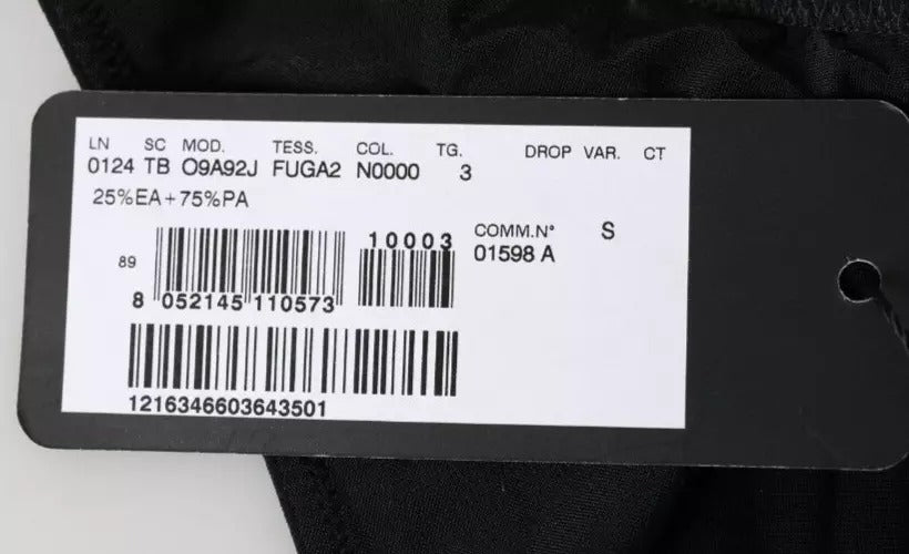 Black Nylon Swimwear Beachwear Bottom Bikini - ventzia