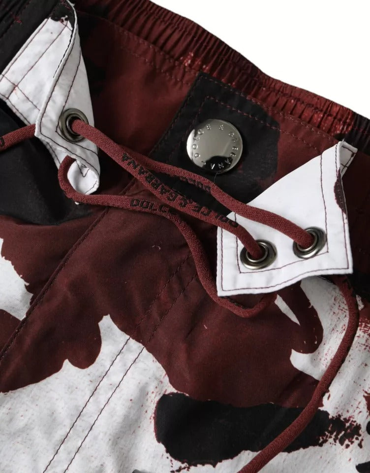 Multicolor Camouflage DG Logo Beachwear Shorts Swimwear - ventzia